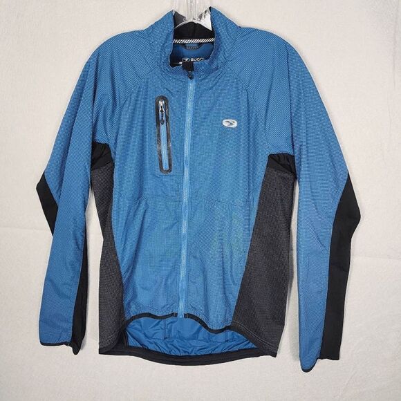 Sugoi Jacket Womens Medium Slim Fit Cycling Athletic Full Zip Blue - Picture 6 of 14